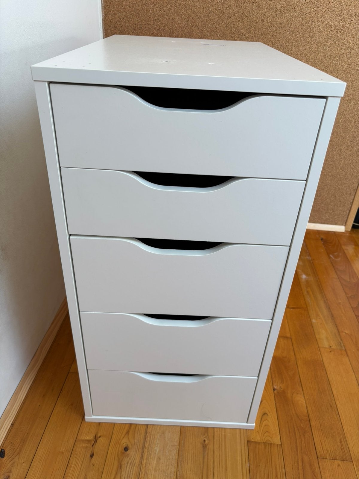 Caisson à tiroirs, blanc, pour bureau.  IKEA, 5 tiroirs ou plus, Moins de 100 cm, Comme neuf, Enlèvement