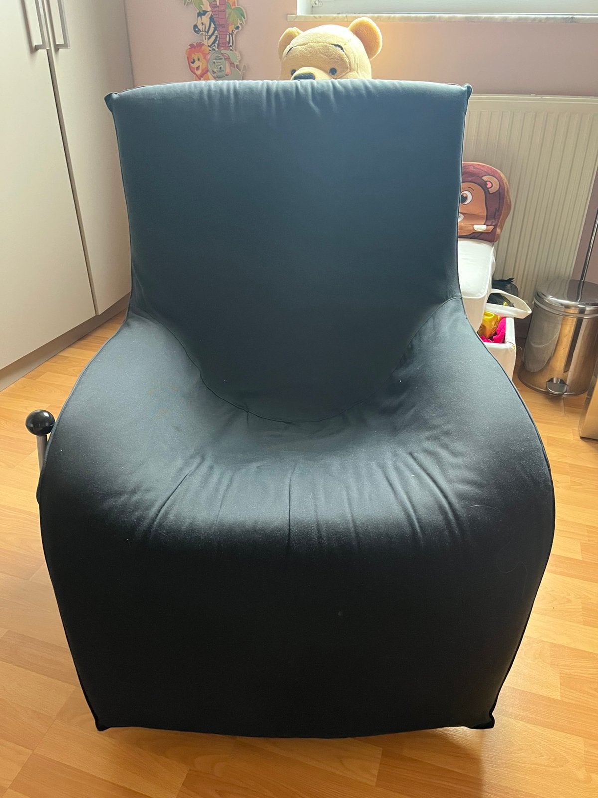 Gemakkelijke zwarte zetel ikea, Enlèvement, Comme neuf