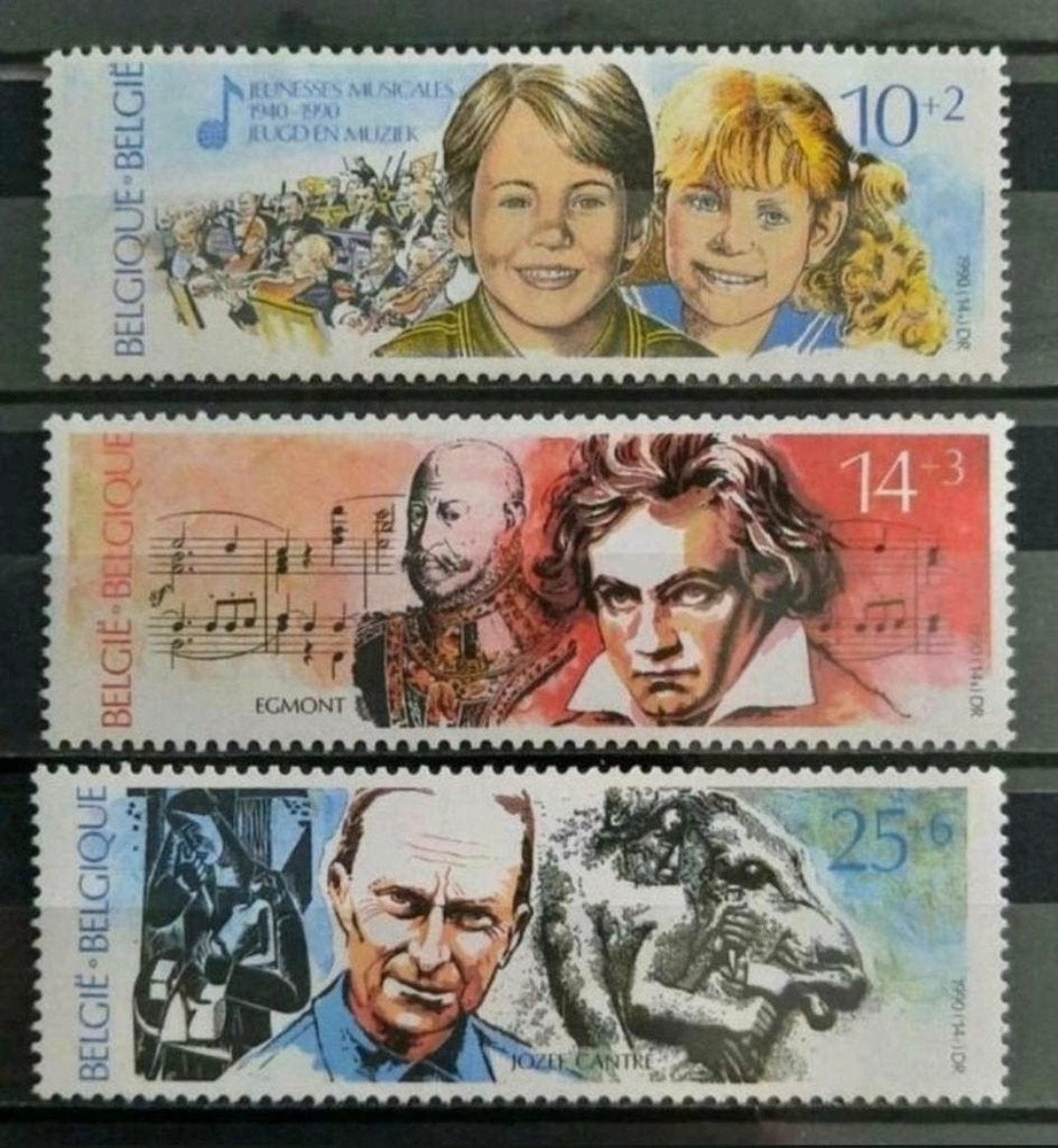 Belgique : COB 2387/89 ** Cultural 1990., Sans timbre, Neuf, Enlèvement ou Envoi, Non oblitéré