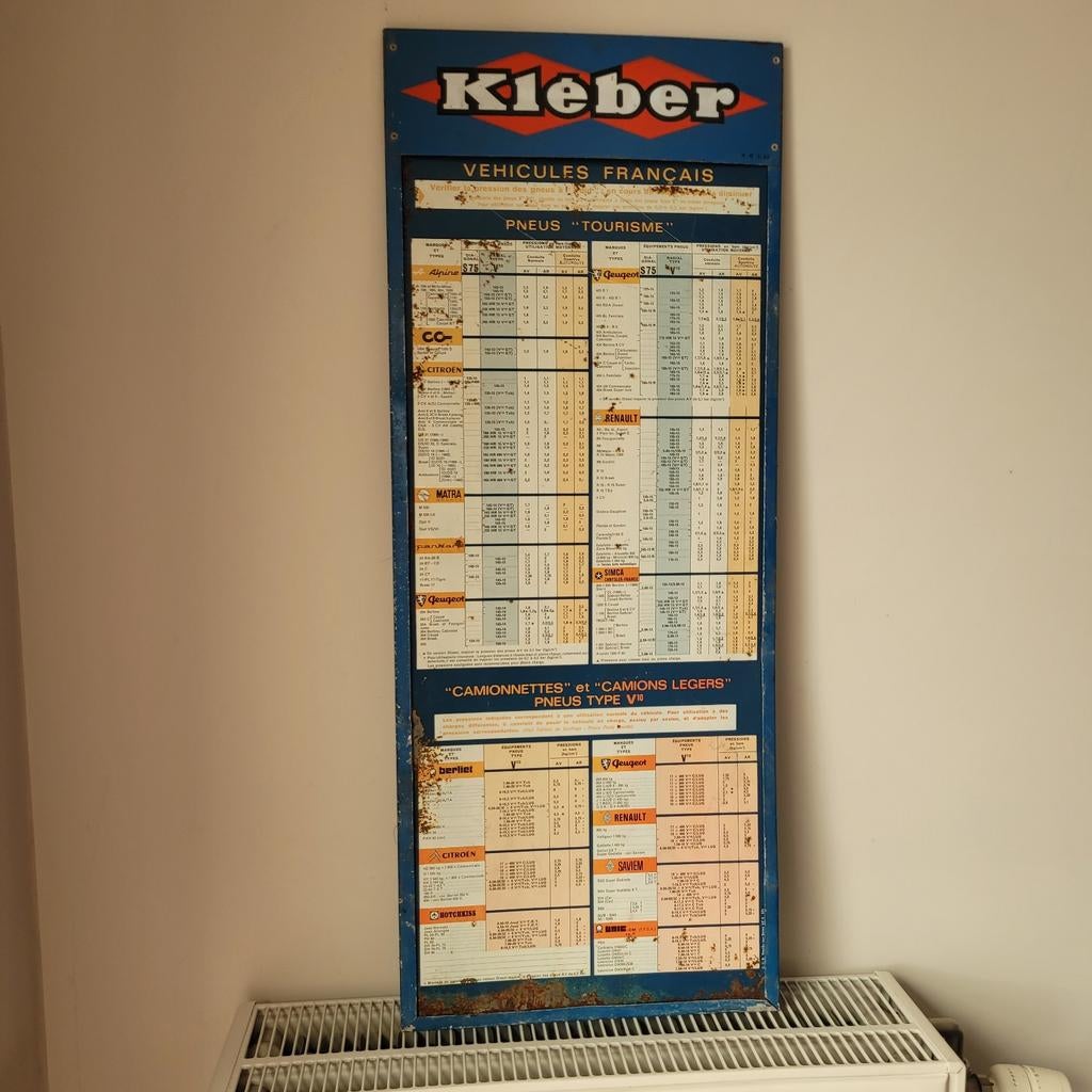 Ancienne tôle kleber, Enlèvement ou Envoi