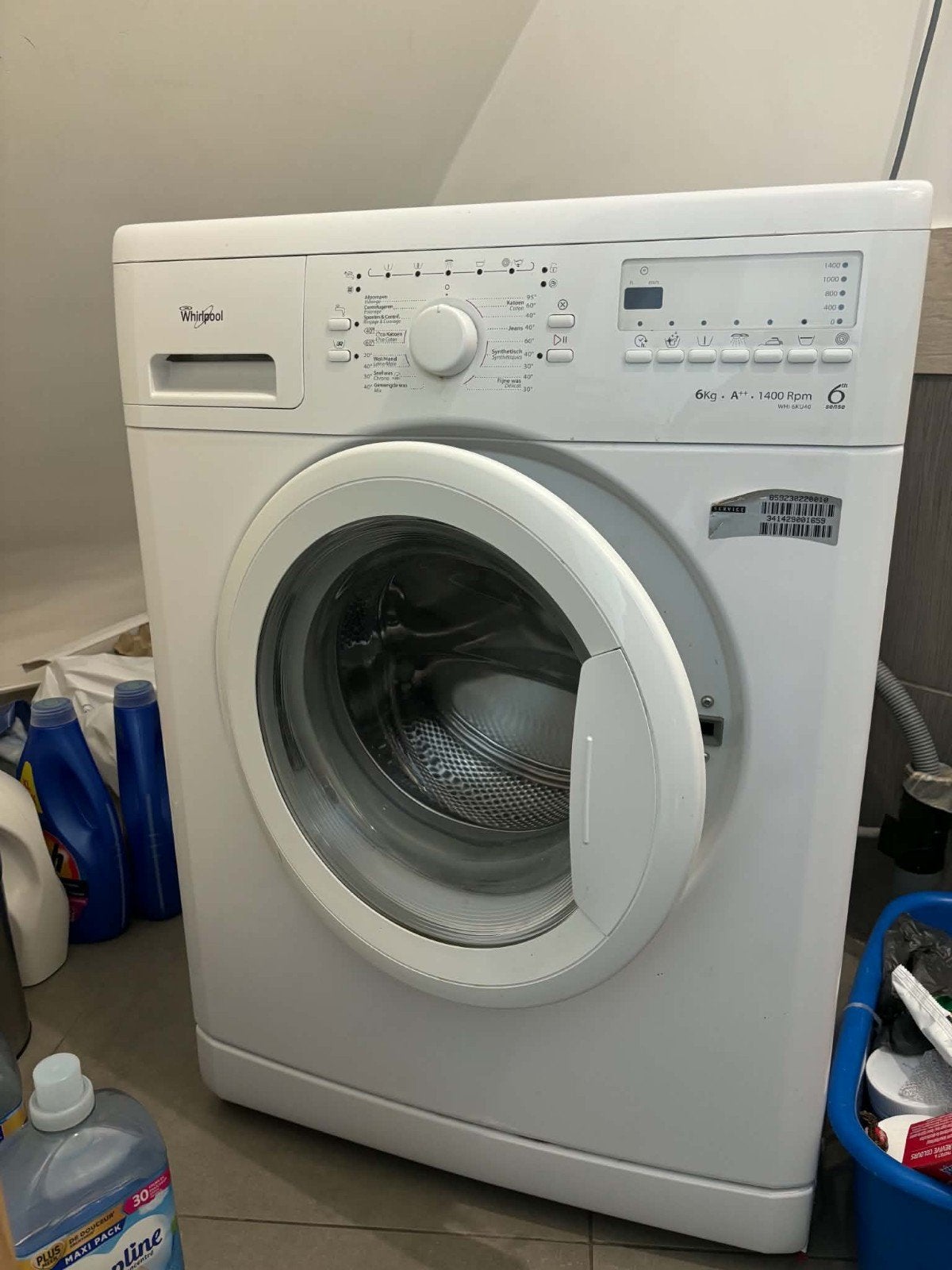 machine a laver whirlpool 6kg  AA+++ , 1400 tours, Electroménager, 1200 à 1600 tours, 6 à 8 kg, Classe énergétique A ou plus économe