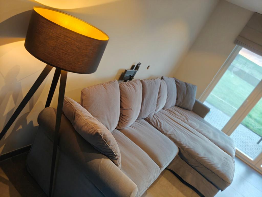 Grote zetel met dubbele chaise longue, Ophalen