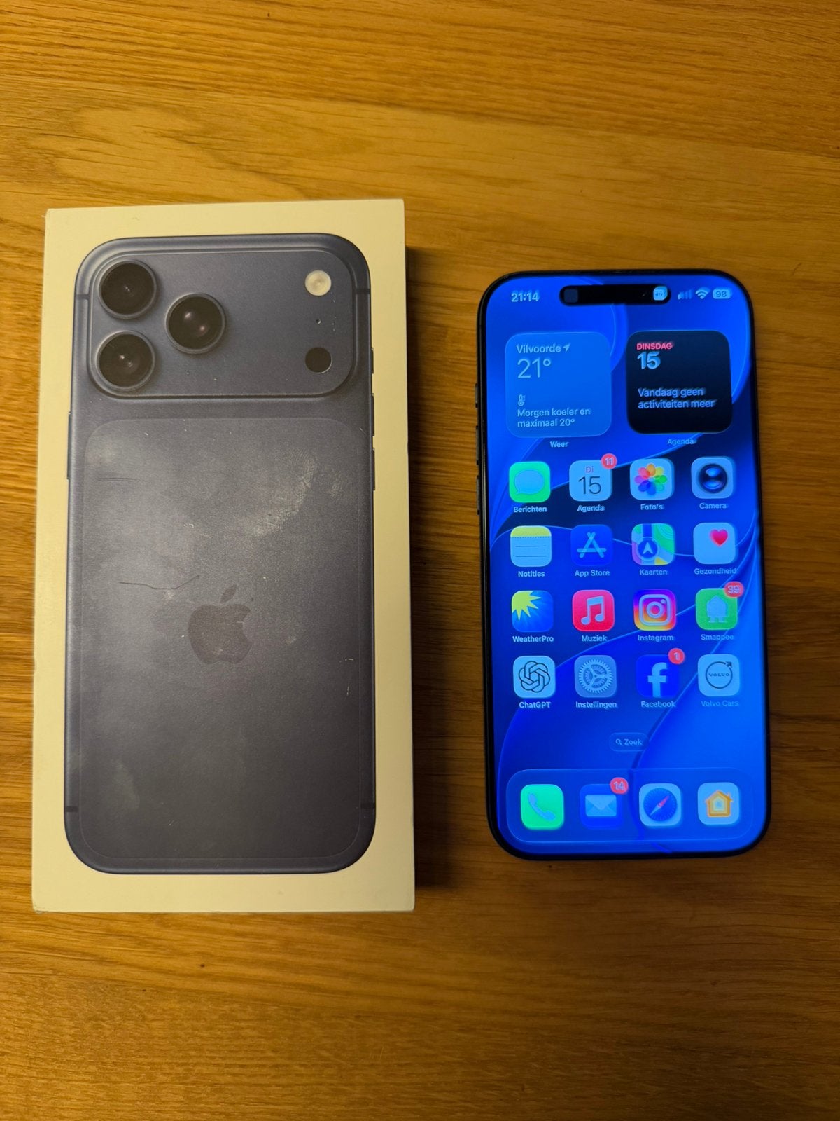 iPhone 17 pro max - 256 Go - bleu, Télécoms, 256 GB, Comme neuf, Enlèvement, 98 %