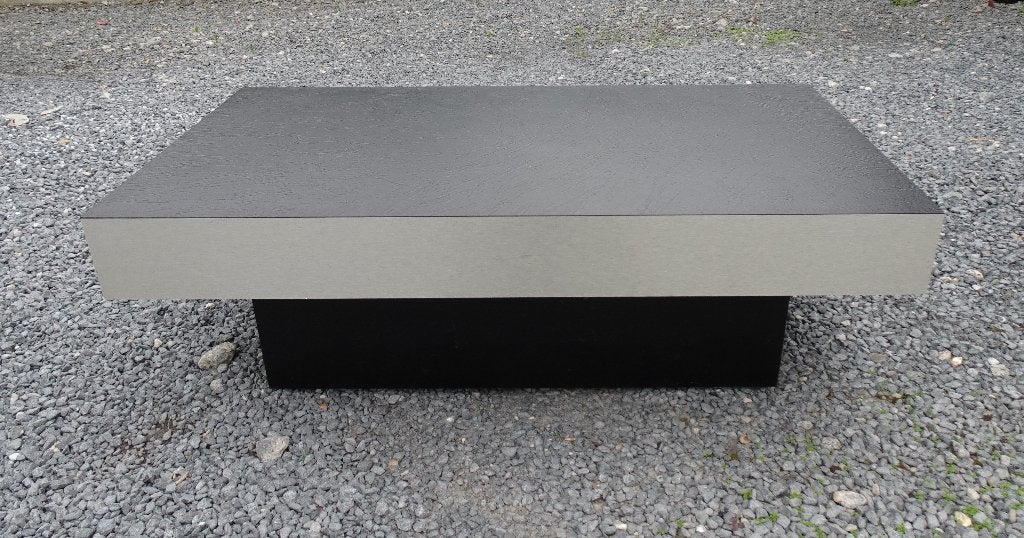TABLE BASSE VINTAGE ROCHE BOBOIS ALU DES ANNÉES 1970, Enlèvement