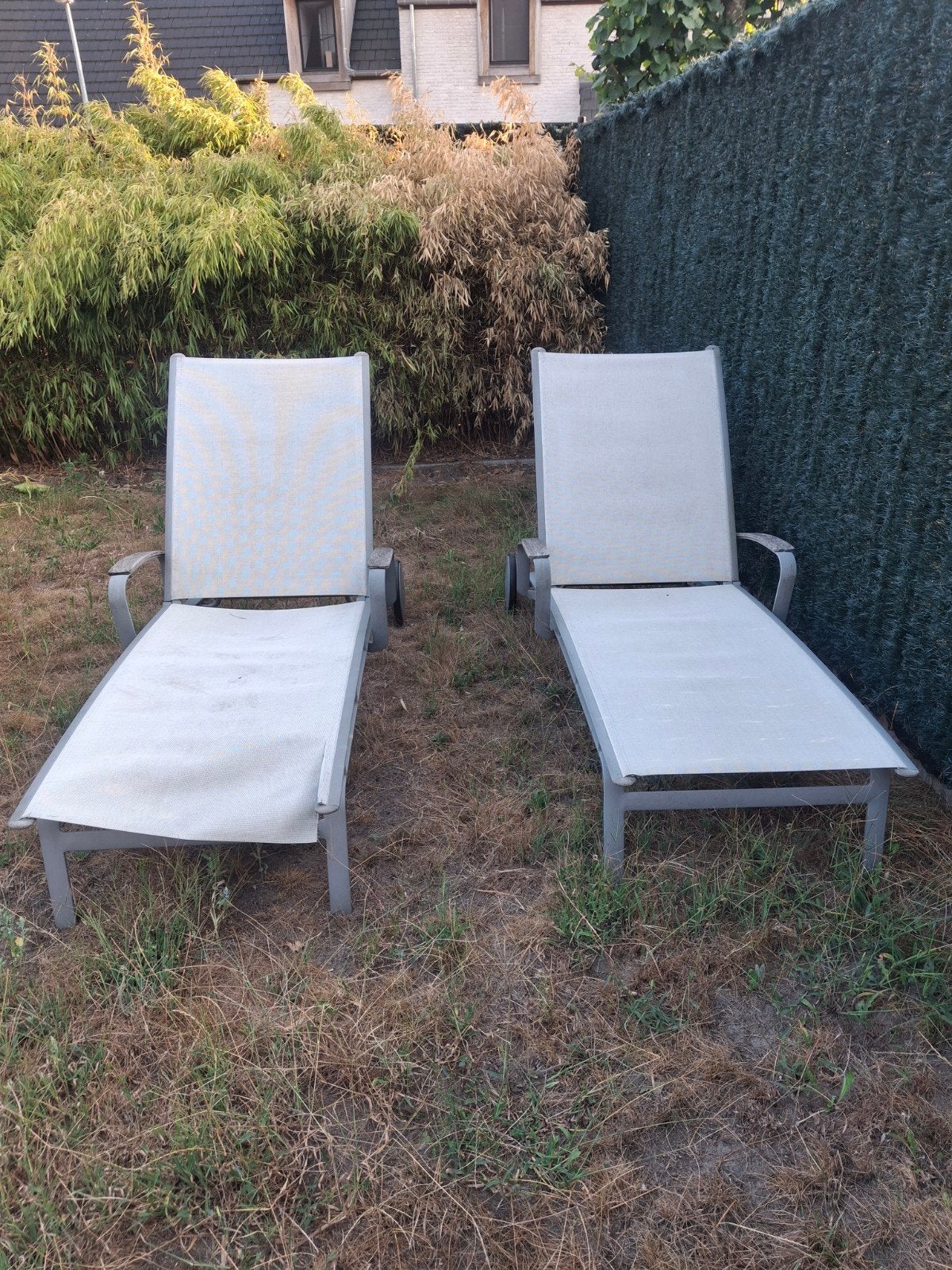 gloster tuinzetels, Jardin & Terrasse, Enlèvement, Utilisé, Textilène, Réglable