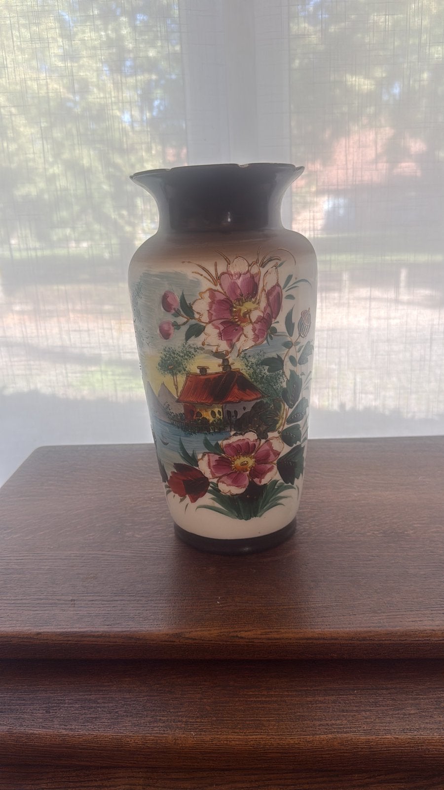 Melkglas vaas antiek, Enlèvement