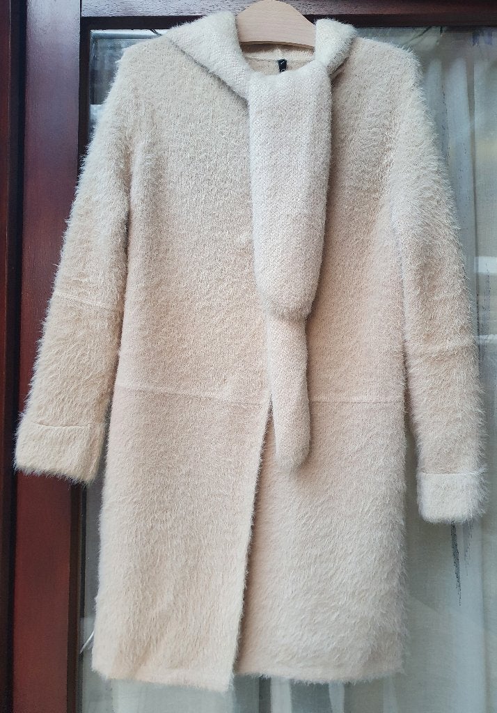 Mooie lange warme vest met kap van Golden Days Paris maat TU, Kleding | Dames, Truien en Vesten, Zo goed als nieuw, Maat 36 (S)