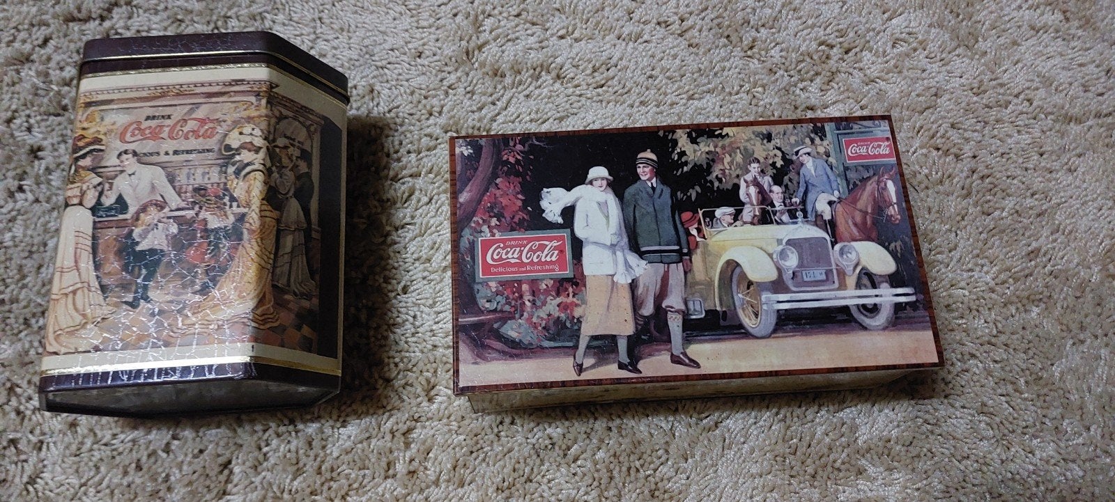 Coca-Cola  blikken  dozen, Verzamelen, Ophalen