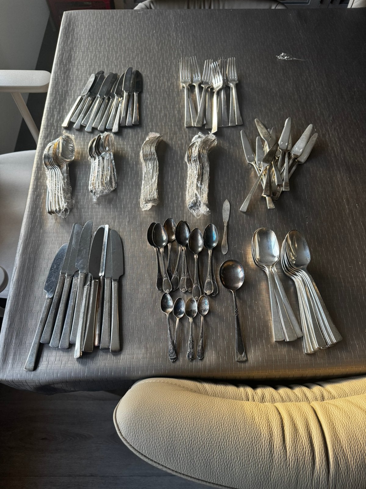 Vintage zilveren artikelen OA Christofle, Ophalen, Gebruikt, Los bestek, Christofle