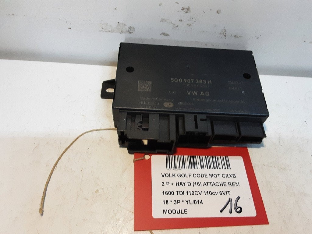 UNITE ELECTRONIQUE Volkswagen Golf VII (AUA) (5Q0907383H), Volkswagen, Mevr. I. Hauben, Utilisé, Rue de l'Espoir 34 34
4030  GRIVEGNÉE, BE