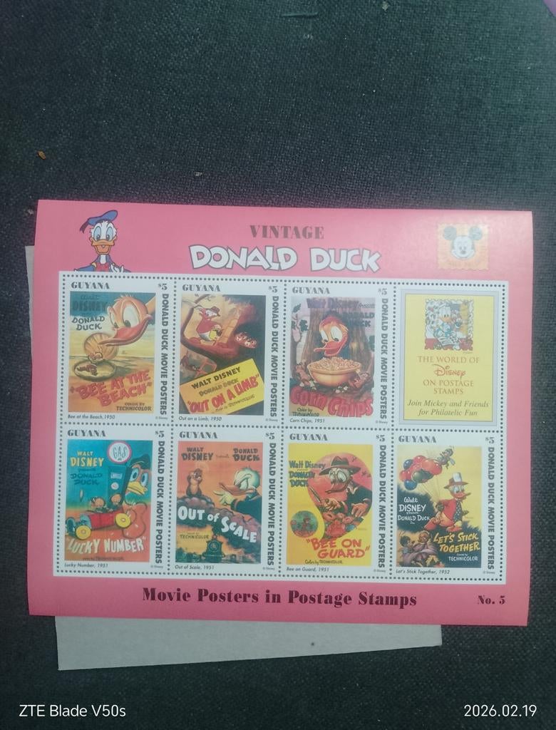 Disney postzegels, Postzegels en Munten, Ophalen of Verzenden