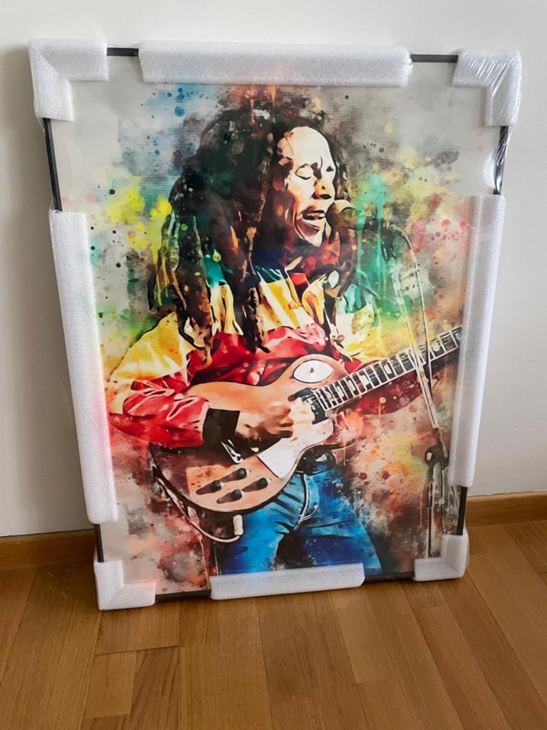 8K digitale print op kristal glas met zwart alluminium Kader, Ophalen of Verzenden
