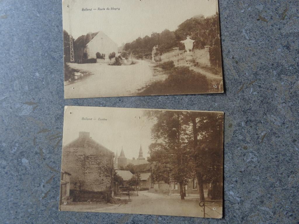 2 anciennes cartes postales de Bolland (Herve), Enlèvement