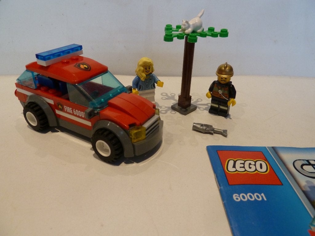 La voiture du chef des pompiers Lego City Fire 60001, City, Enlèvement ou Envoi, Lego, Ensemble complet