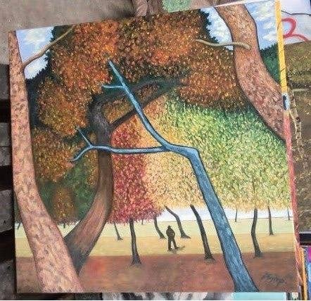 schilderij, Ophalen, Handgeschilderd