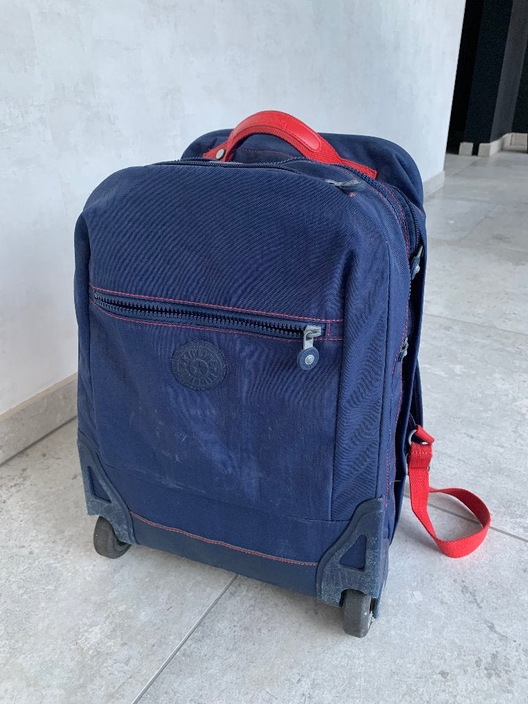 Boekentas Kipling trolley, Ophalen, Gebruikt, Blauw