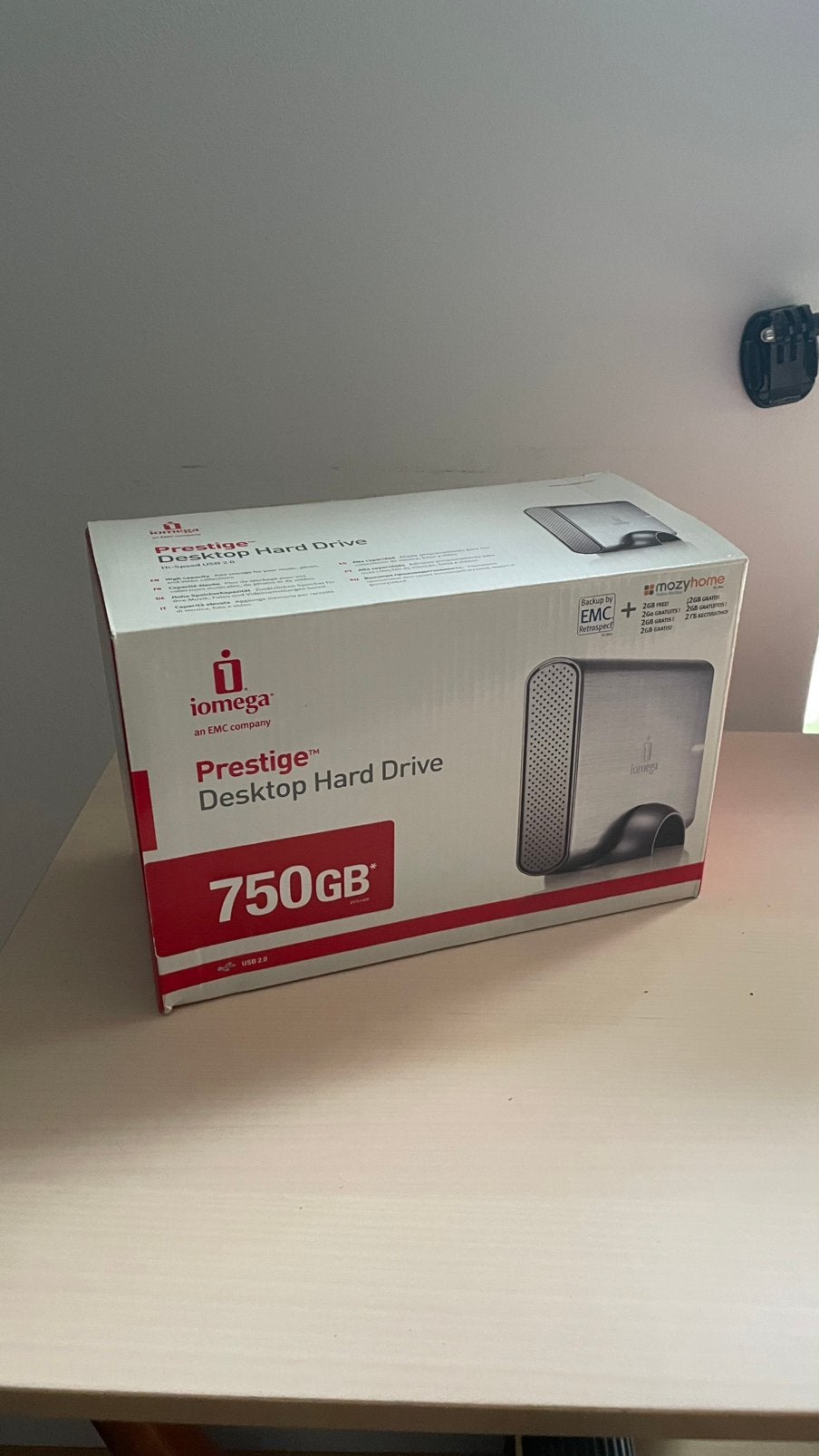 Disque dur externe 750go, Informatique & Logiciels, Disques durs, Enlèvement ou Envoi, Externe, Comme neuf, Desktop