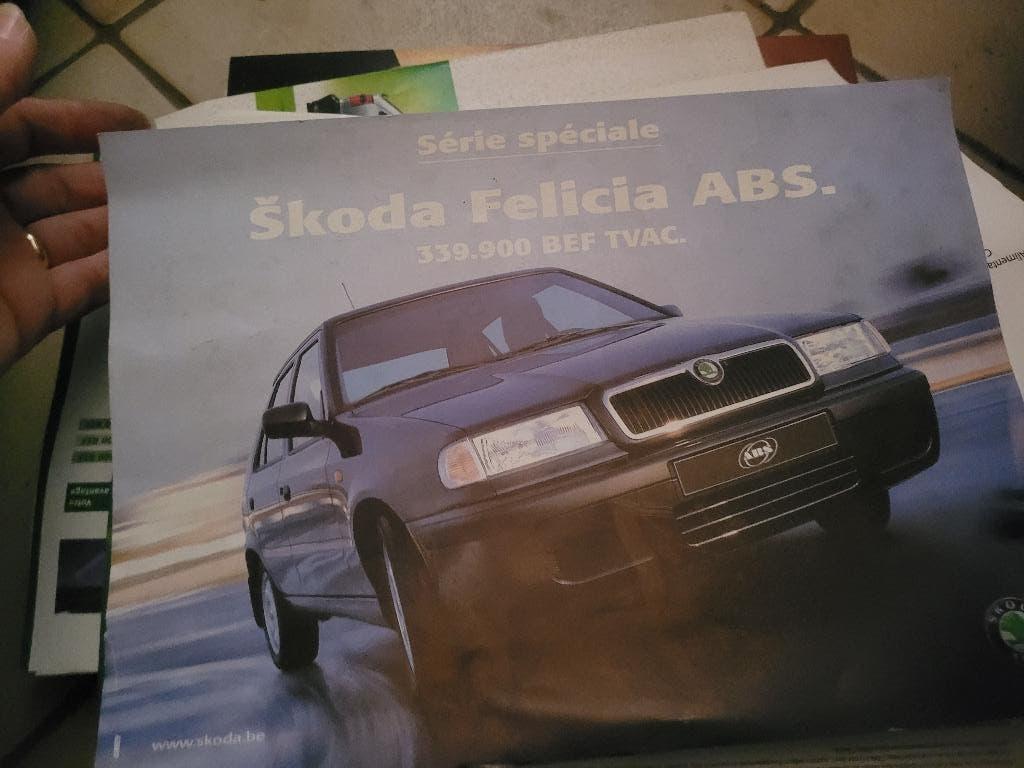 Brochure van Škoda Felicia ABS - Speciale serie (dealer), Boeken, Auto's | Folders en Tijdschriften, Zo goed als nieuw, Ophalen
