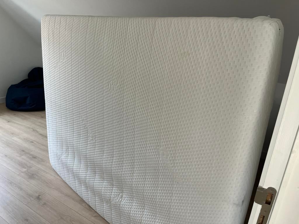 Matras 160x200 met wasbare bamboo hoes, Ophalen, Gebruikt, Tweepersoons, Matras