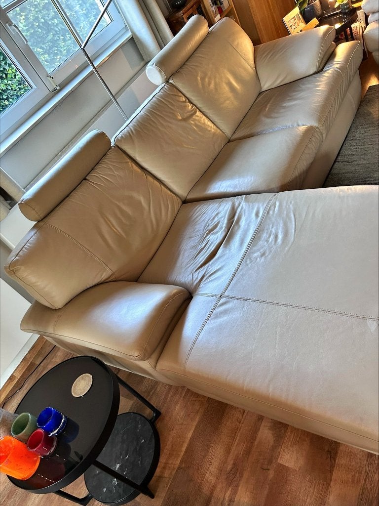 Leren zetel, Maison & Meubles, Canapés | Sofas & Chaises Longues, Moins de 75 cm, Quatre personnes ou plus, Moins de 150 cm, Enlèvement