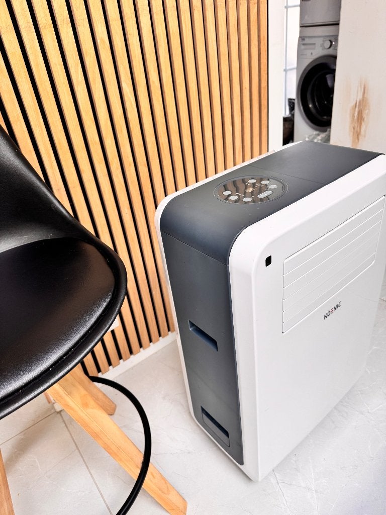 Koenic airconditioning, Elektronische apparatuur, Ophalen, Minder dan 60 m³, 2 snelheden, Zo goed als nieuw