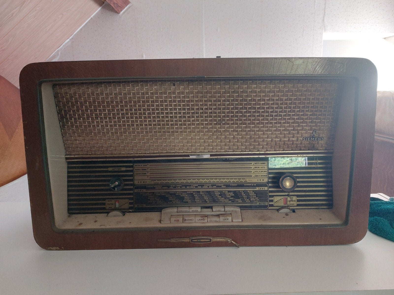 vintage retro radio Siemens gratis, Antiek en Kunst, Ophalen