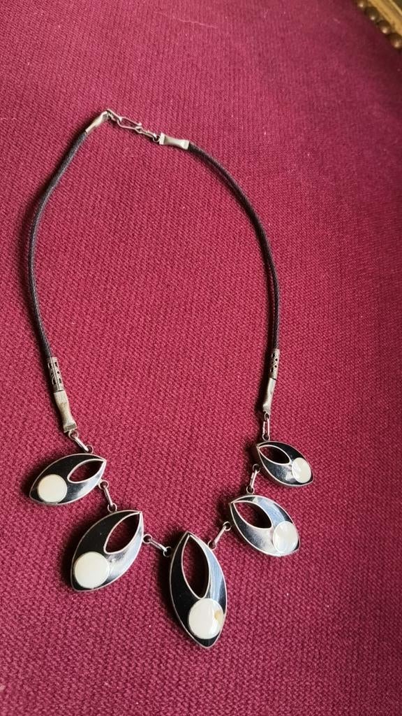 Antiek zilver choker, Ophalen of Verzenden, Zilver, Zilver