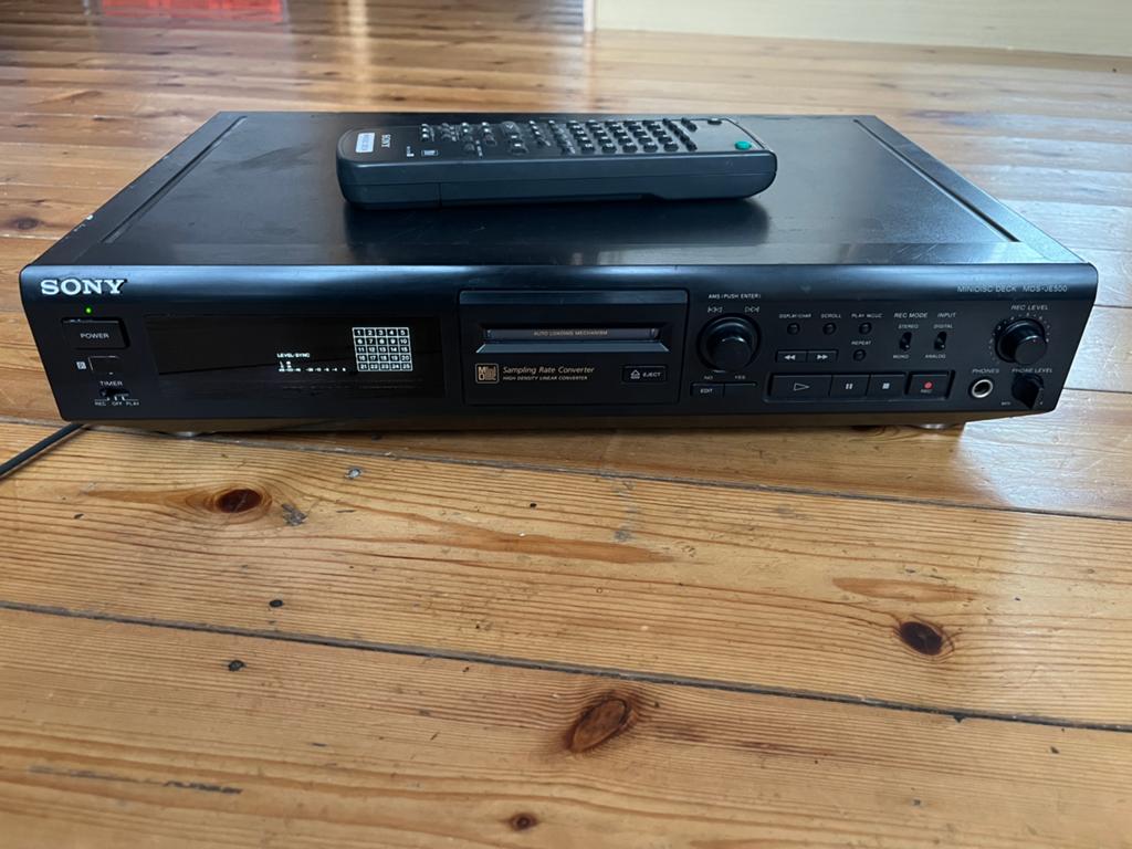 Platine MiniDisc Sony MDS-JE500 + Télécommande d'origine –, Audio, Tv en Foto, Walkmans, Discmans en Minidiscspelers, Ophalen of Verzenden