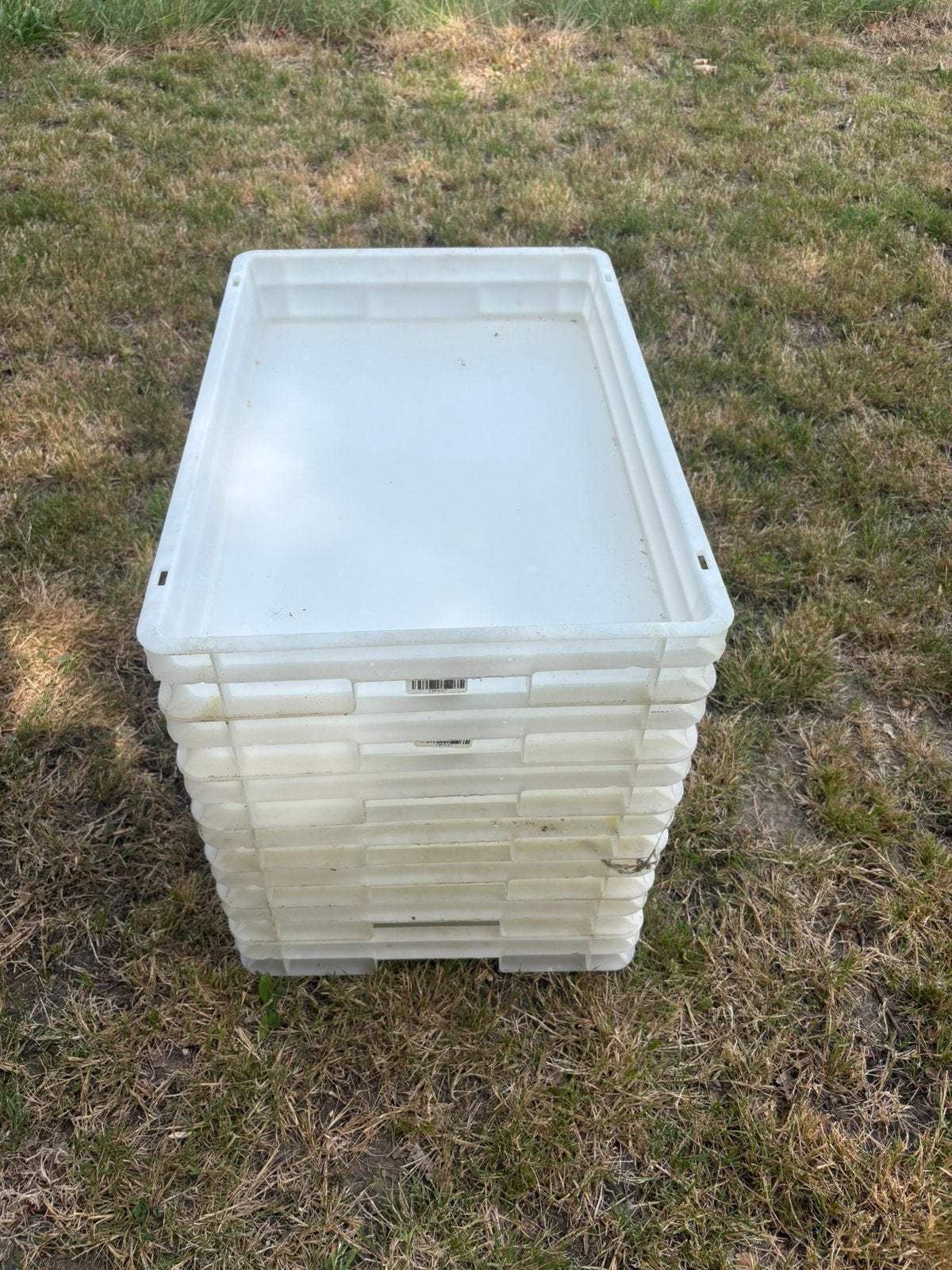7 pvc bakken 40 x 60 x 6,5 cm, Ophalen, Zo goed als nieuw