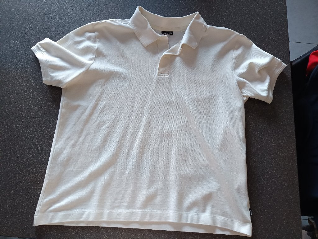 Witte polo L, Kleding | Heren, Polo's, Maat 52/54 (L), Wit, America today, Ophalen of Verzenden