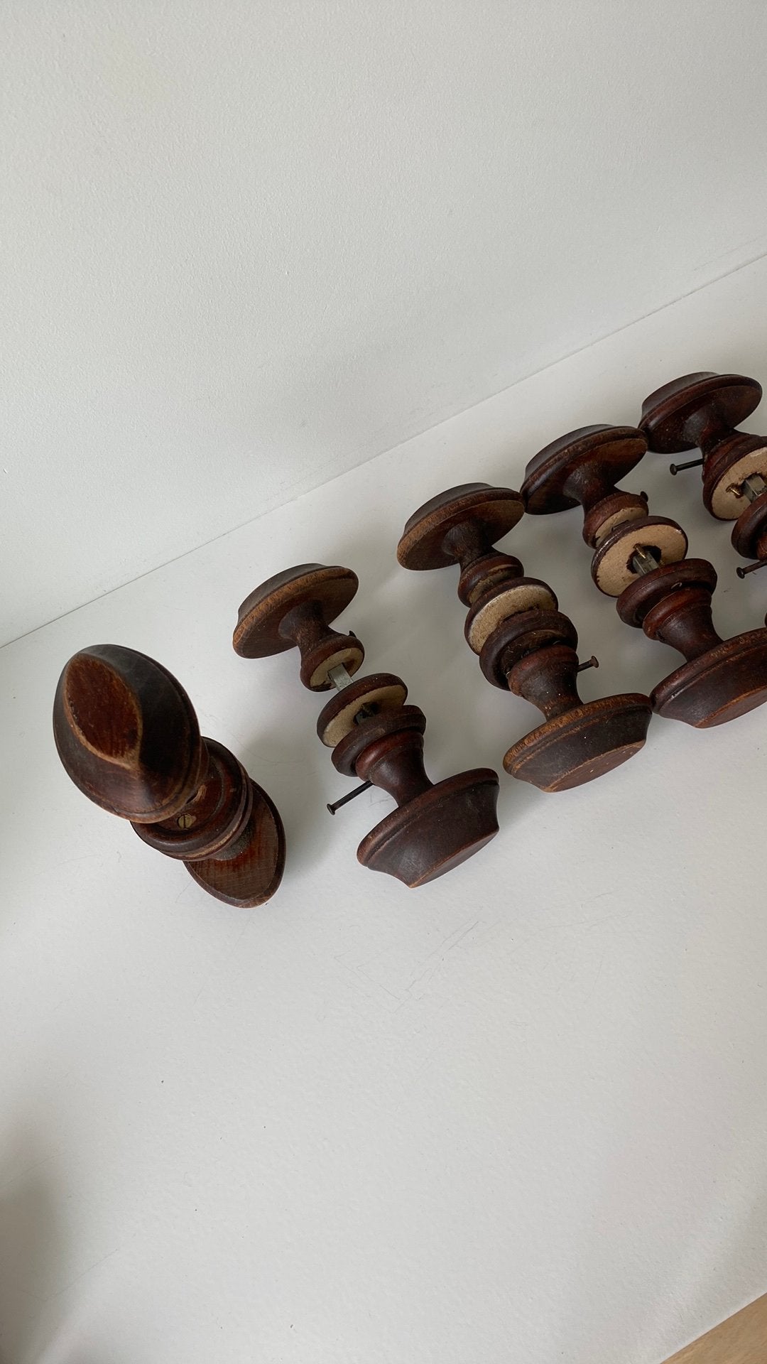 Deurklinken 5 stuks, Ophalen, Hout
