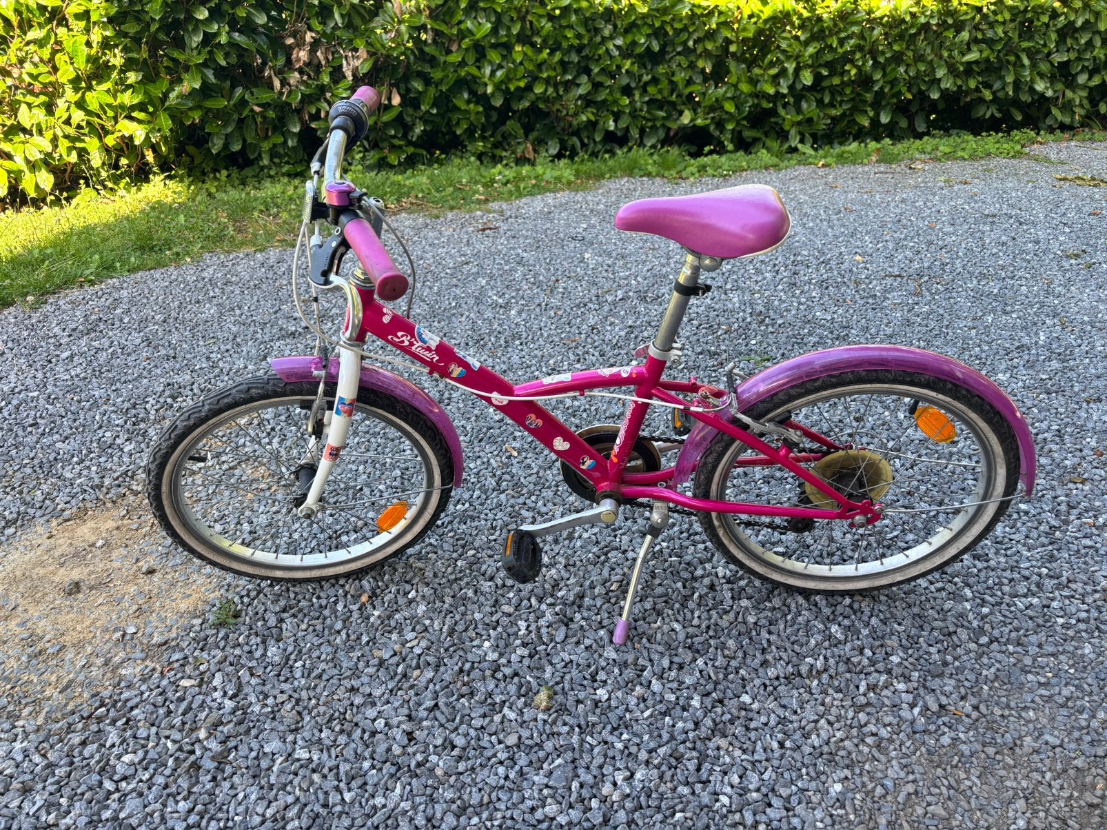 Vélo enfant B'Twin Mistigirl 500 – 20 pouces (Rose), Vélos & Vélomoteurs, Enlèvement, Comme neuf, Vitesses