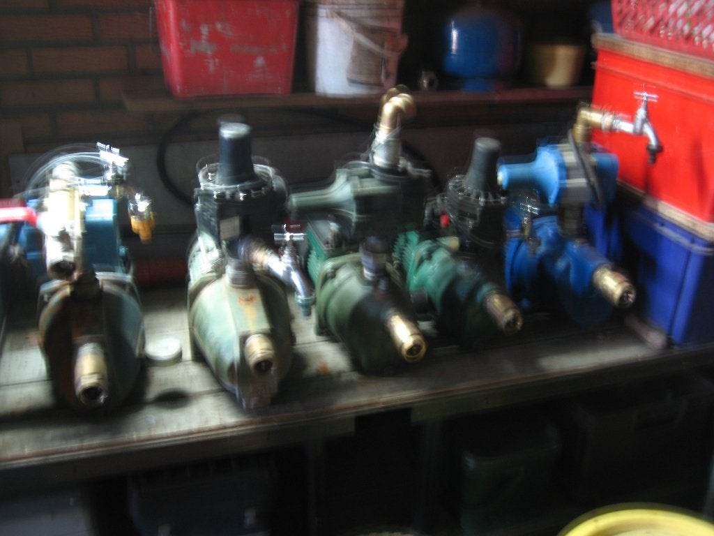 waterpomp, Ophalen, Gebruikt, Elektrisch, Hydrofoorpomp