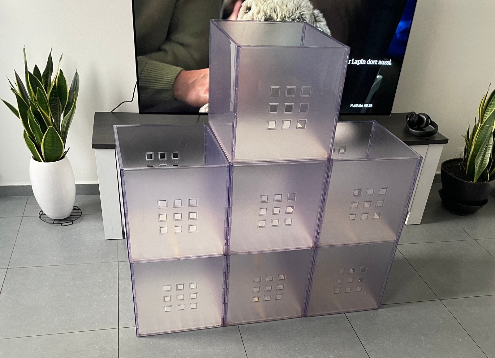 7 boîte de rangement pour kallax IKEA.  10€/piece, Maison & Meubles, Accessoires pour la Maison | Étagères pour CD & DVD, Enlèvement