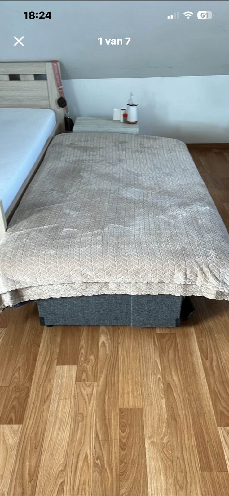 Zetel die bed wordt., Maison & Meubles, Chambre à coucher | Lits boxsprings, Enlèvement, Comme neuf