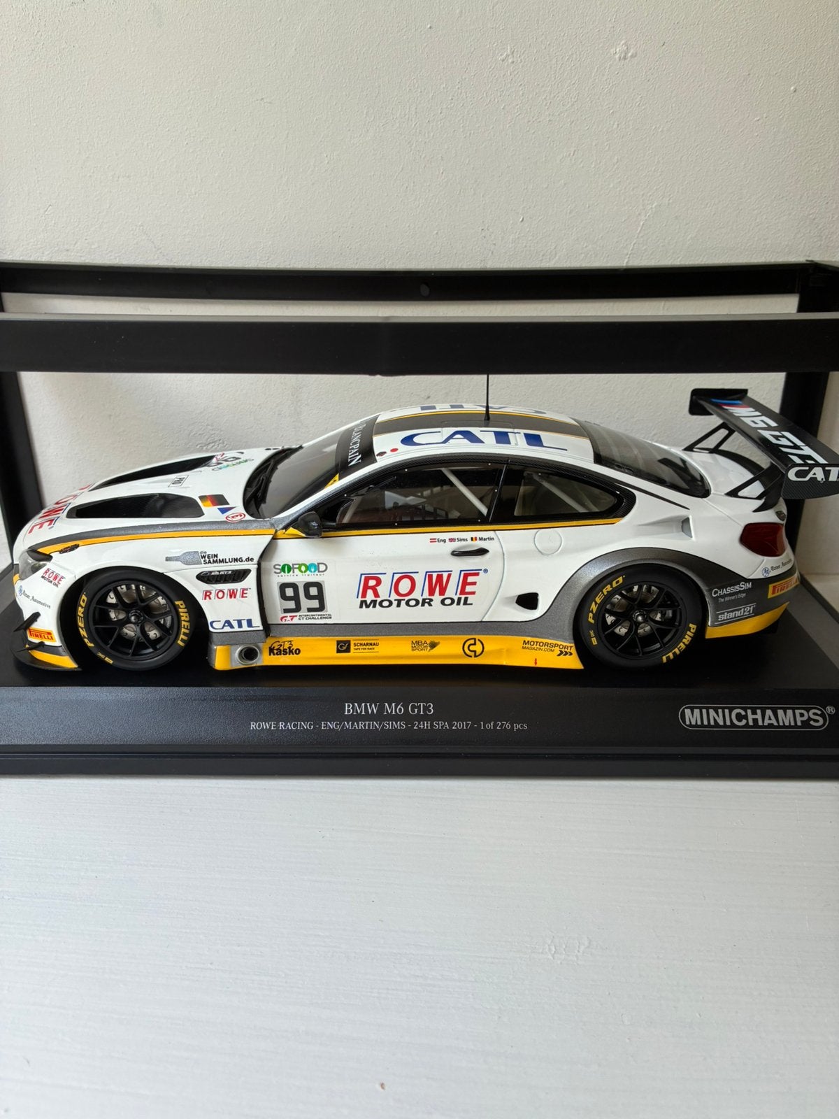 BMW M6 GT3 24h spa 1:18, Enlèvement ou Envoi, Comme neuf