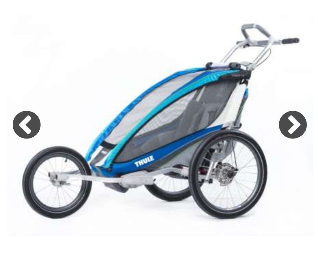 Thule Chariot CX 1 – Luxe complete set met alle accessoires, Ophalen of Verzenden, Vering