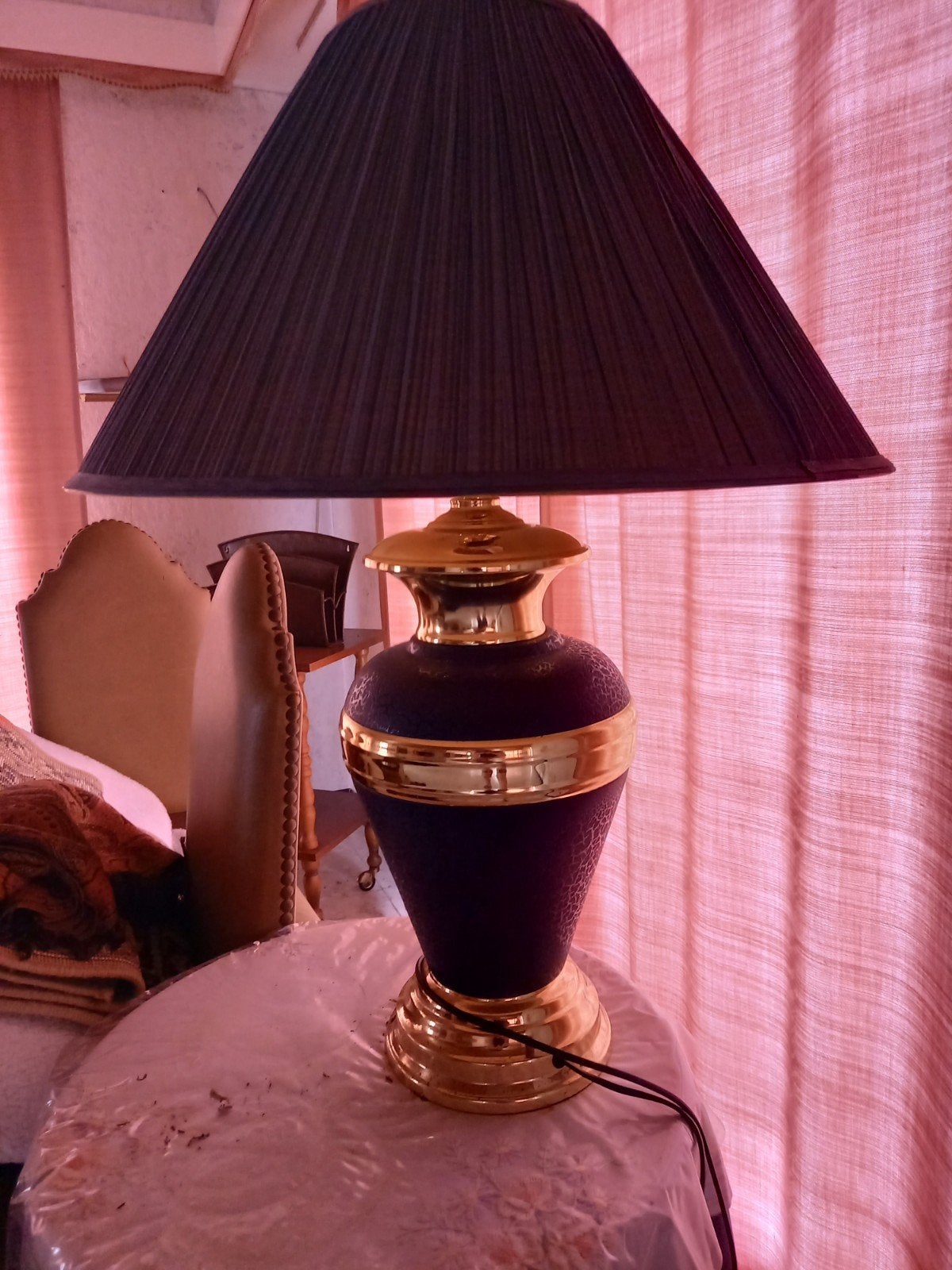 lamp met lampenkap groen, Groen, Ophalen