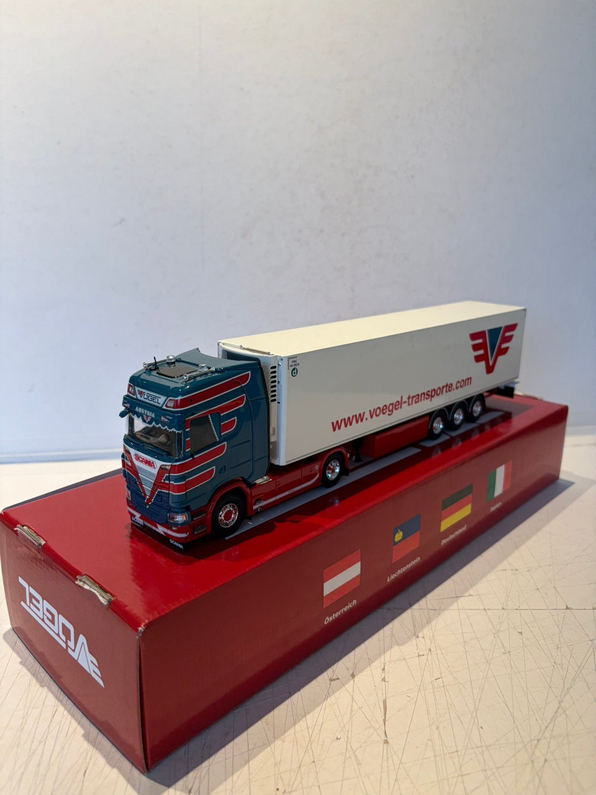 Tekno Scania Vögel schaal 1:50, Hobby en Vrije tijd, Ophalen of Verzenden, Nieuw, Tekno