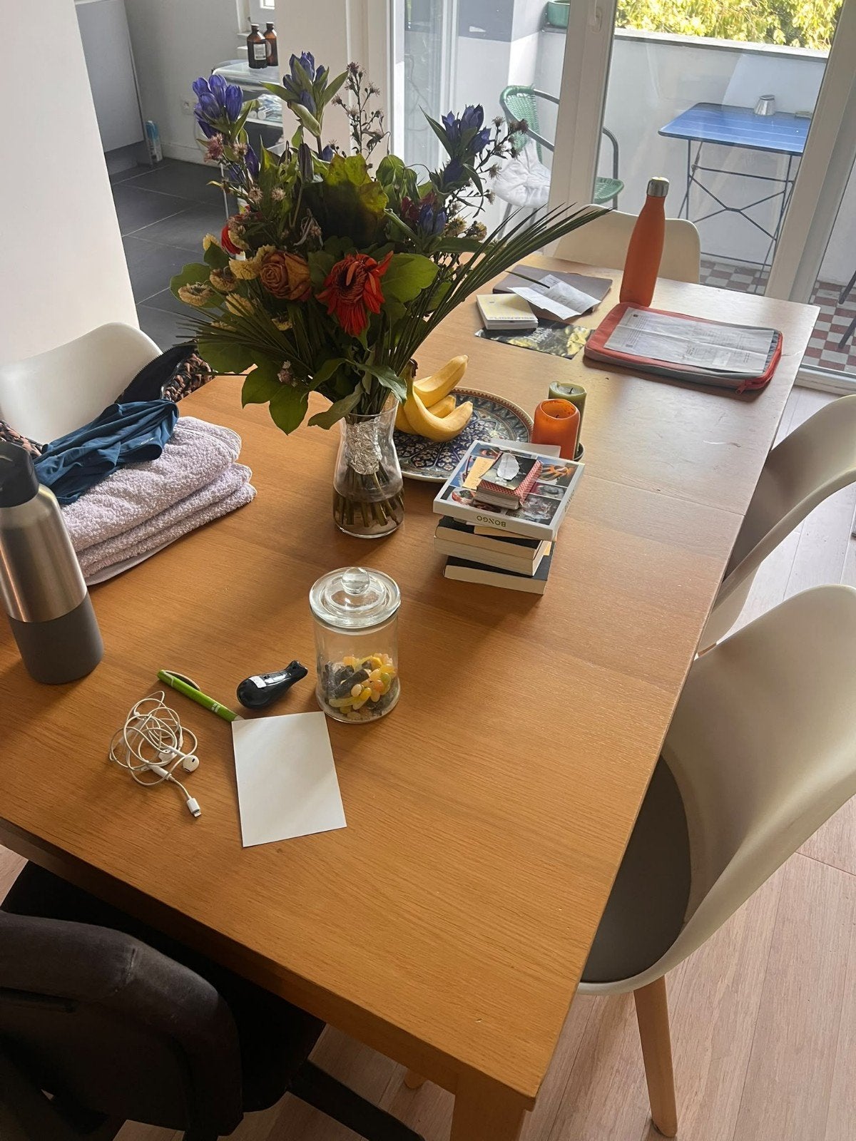 table extensible + 6 chaises, Maison & Meubles, Enlèvement