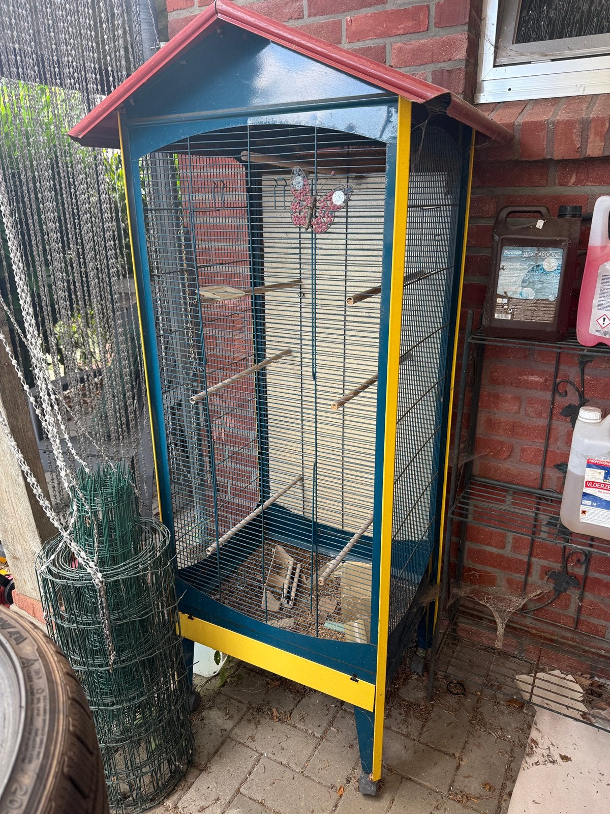 Volière, Dieren en Toebehoren, Ophalen, Gebruikt, Metaal, Volière