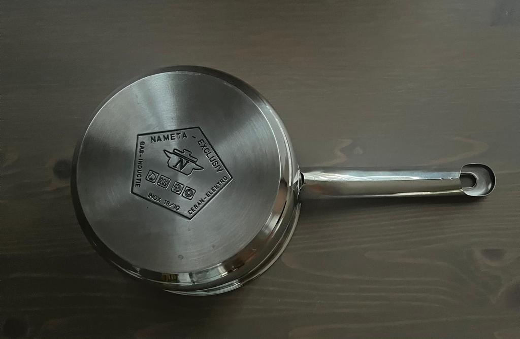 Nameta Steelpan 17 cm inox 18/10, Huis en Inrichting, Keuken | Potten en Pannen, Ophalen, Zo goed als nieuw, Inox