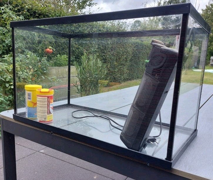 aquarium 60x30x35 met filter, Dieren en Toebehoren, Ophalen, Zo goed als nieuw, Filter