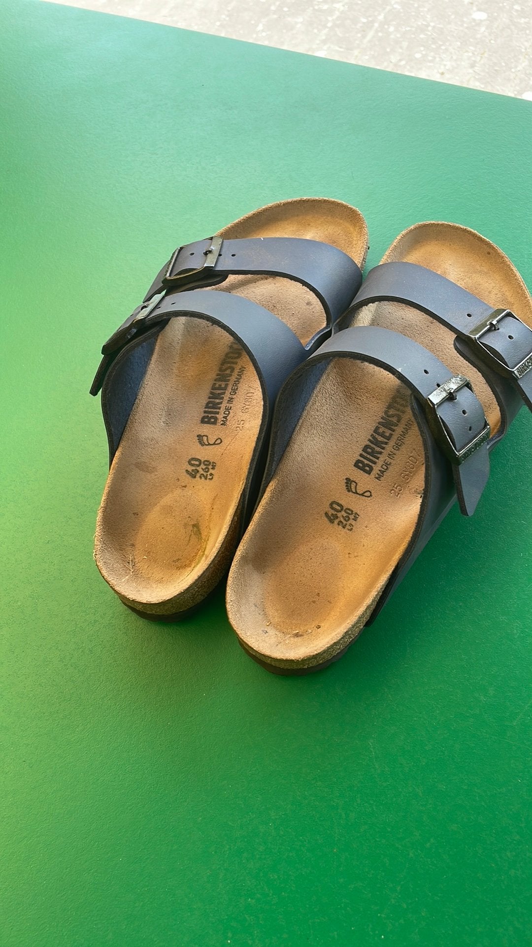 Birkenstock arizona maat 40 blauw, Ophalen of Verzenden, Zo goed als nieuw, Blauw