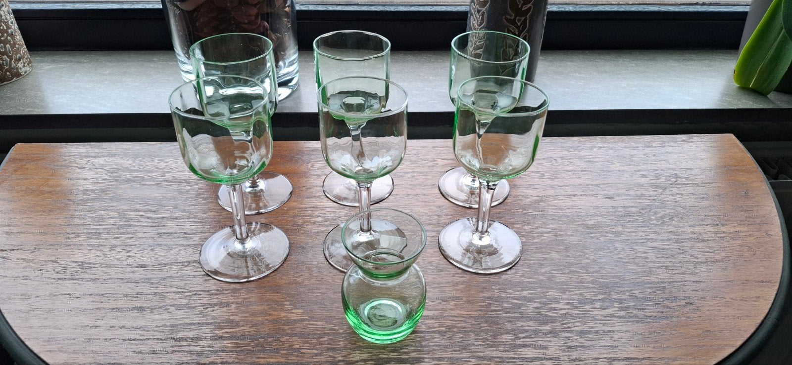 Uraniumglazen, Antiek en Kunst, Antiek | Glaswerk en Kristal, Ophalen of Verzenden