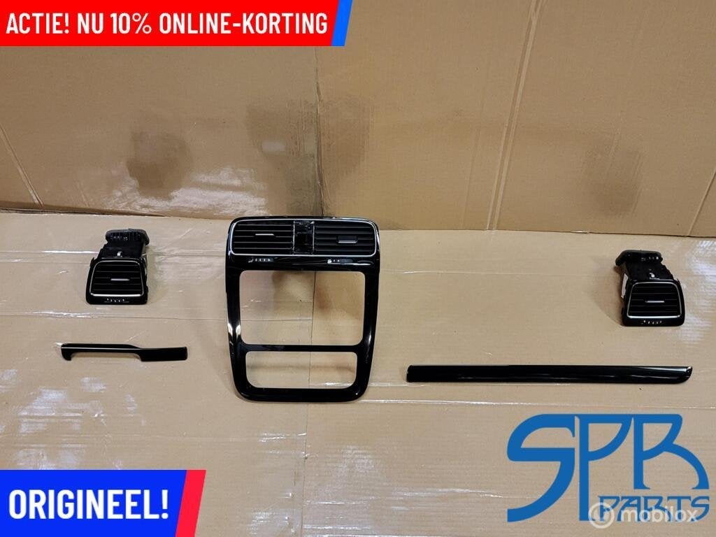 Vw SCIROCCO DASHBOARD INLEG SET HOOGGLANS ZWART AFDEK NIEUW, VOLKSWAGEN, Volkswagen, Nieuw, Ophalen of Verzenden