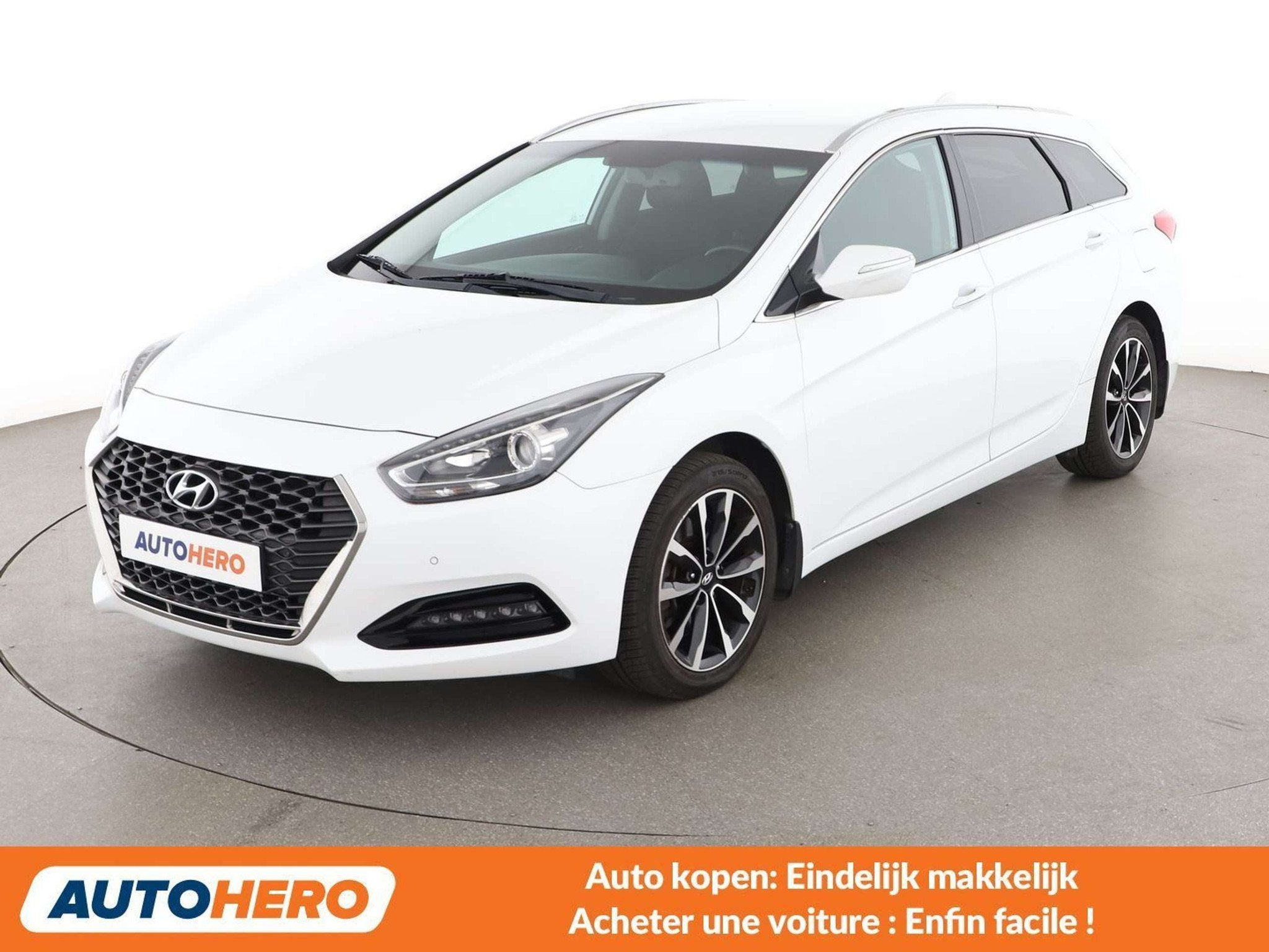 Hyundai i40 1.6 CRDi Space (bj 2019), Auto's, Stof, Gebruikt, 136 pk, Wit