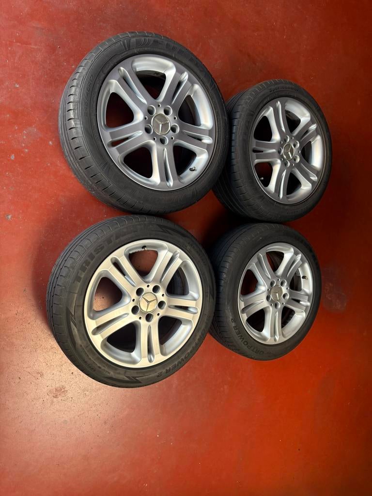 Mercedes e-klasse w211 17inch avantgarde velgen met banden, Auto-onderdelen, Banden en Velgen, Ophalen, Banden en Velgen, 17 inch