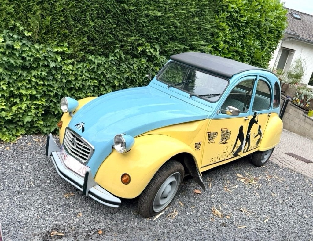 Citroën 2 Cv, Autos, Citroën, Particulier, 2CV, Toit ouvrant, Essence, Euro 1, Cabriolet, 5 portes, Boîte manuelle, Blanc, Noir