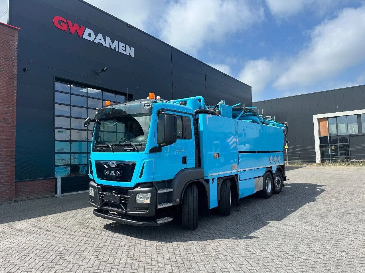 MAN TGS 35.400 8X2-4 BL WIEDEMANN SUPER 1000 (bj 2016), Auto's, Vrachtwagens, 400 pk, Euro 6, Blauw, MAN